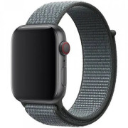 Ремінець на Apple Watch Nylon Loop нейлоновий (38mm, 40mm, 41mm, [42mm Series 10/11], Storm Gray)