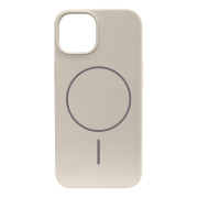 Чохол для iPhone 15 : Silicone Slim MagSafe – Antique White