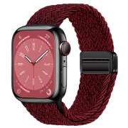 Ремінець Braided Nylon Magnetic Band (38/40/41mm + [42mm Series 10/11] – Dark Red)