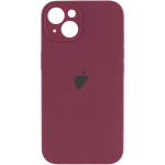 Чохол Silicone Full Camera (iPhone 15, Marsala)