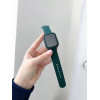 Комплект Silicone Band + Case для Apple Watch (44mm, Dark Green)