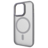 Чохол для iPhone 15 Pro Max Nofelet MATT Case with MagSafe - Titanium Gray