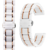 Ремінець керамічний Ceramic Band для Apple Watch 38mm, 40mm, 41mm, [42mm Series 10/11] - White-Rose Gold