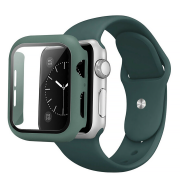Комплект Silicone Band + Case для Apple Watch (44mm, Dark Green)