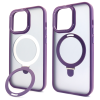 Чохол Matt Guard MagSafe Ring на iPhone 15 з підставкою Deep Purple