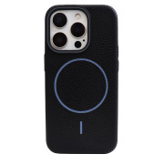Grain Silicone MagSafe Case (iPhone 15 Pro Max, Black)