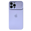 Чохол Silicone with Logo Hide Camera, для iPhone 12 Pro (Light Purple)