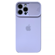 Чохол Silicone with Logo Hide Camera, для iPhone 12 Pro (Light Purple)