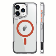 Чохол для iPhone 16 Pro Max NewZone Сlear Case with MagSafe - Orange