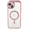 Чохол Diamond Shining Case with MagSafe (iPhone 11, Pink)