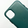 Чохол для iPhone 11 Leather Case PU Fir Green