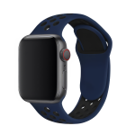 Ремінець силіконовий Nike Sport Band на Apple Watch 38mm, 40mm, 41mm, [42mm Series 10/11] - Blue-Black