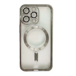 Чохол Shining with MagSafe на iPhone 13 Pro Max із захисними лінзами на камеру Silver Чохол Shining with MagSafe на iPhone 13 Pro Max із захисними лінзами на камеру Silver