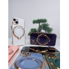 Чохол для iPhone 13 Pro Holder Glitter Shining Сase with MagSafe з підставкою та захисними лінзами на камеру Black