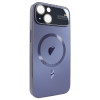 Чохол для iPhone 14 PC Slim Case with MagSafe із захисними лінзами на камеру Deep Purple