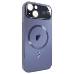 Чохол для iPhone 14 PC Slim Case with MagSafe із захисними лінзами на камеру Deep Purple