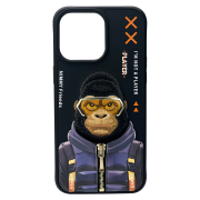 Чохол Nimmy Case AnimalZip (iPhone 15, Black Gorrila)