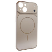 Чохол Nofelet AG Glass Case with MagSafe (iPhone 14, Desert Gold)