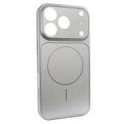 Чохол Nofelet AG Glass Case with MagSafe (iPhone 17 Pro Max, Silver)