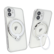Чохол для iPhone 11 Clear Shining Holder with MagSafe Silver
