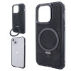 Чохол для iPhone 13|14 Metal Bumpers Suede Case with MagSafe Stand - Black