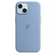 Чохол для iPhone 15 : Silicone Case MagSafe Original – Winter Blue