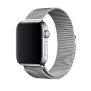 Металічний ремінець Milanese Loop на Apple Watch (42mm, 44mm, 45mm, 46mm, 49mm Silver)