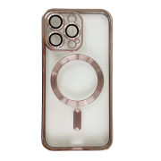 Чохол Shining with MagSafe на iPhone 11 Pro із захисними лінзами на камеру Rose Gold