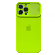 Чохол Silicone with Logo Hide Camera, для iPhone 12 Pro (Green)