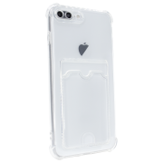 Чохол для iPhone 7 Plus | 8 Plus Card Holder Armored Case з карманом для картки прозрачный