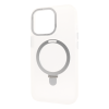 Чохол Matt Guard MagSafe Ring на iPhone 15 з підставкою White
