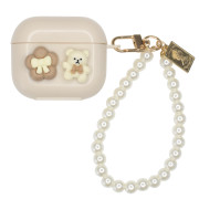 Чохол для AirPods 3 — Charmed Collection "Teddy Beige & Flower"
