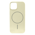Чохол для iPhone 15 : Silicone Slim MagSafe – Cream Yellow
