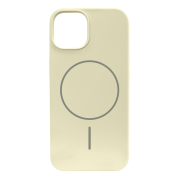 Чохол для iPhone 15 : Silicone Slim MagSafe – Cream Yellow