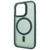 Чохол для iPhone 15 Pro Nofelet MATT Case with MagSafe - Dark Green