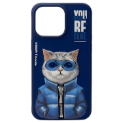 Чохол Nimmy Case AnimalZip (iPhone 15, Blue Cat)