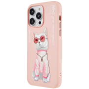 Чохол Nimmy Case Rich Pets (iPhone 15 Pro, Pink Rich Cat)