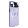 Чохол для iPhone 14 PC Slim Case with MagSafe із захисними лінзами на камеру Light Purple