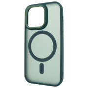 Чохол для iPhone 13 Pro Max | 12 Pro Max Nofelet MATT Case with MagSafe - Dark Green
