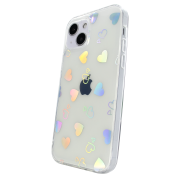 Чохол прозорий для iPhone 14 Hologram Case Heart