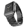 Стальний ремінець Stainless Steel Braslet 3 Beads на Apple Watch (38mm, 40mm, 41mm, [42mm Series 10/11], Black)