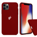 Чохол Silicone Case на iPhone 11 Pro FULL (№33 Dark Red)