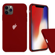 Чохол Silicone Case на iPhone 11 Pro FULL (№33 Dark Red)