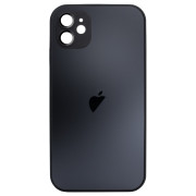 Чохол скляний матовий AG Glass Case with MagSafe для iPhone 12 із захистом камери Graphite Black