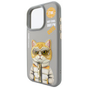 Чохол Nimmy Case AnimalZip (iPhone 15, Gray Cat)