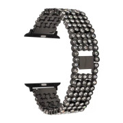 Стальний ремінець браслет Crystal Band для Apple Watch (42mm, 44mm, 45mm, 46mm, 49mm Black)