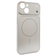 Чохол Nofelet AG Glass Case with MagSafe (iPhone 14, Titanium)