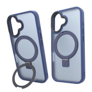 Чохол для iPhone 16: Nofelet MATT Ring Case MagSafe — Blue