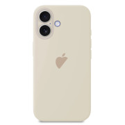 Чохол для iPhone 16 : Silicone Case Full Camera - №11 Antique White