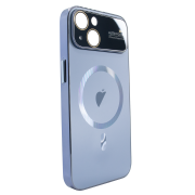 Чохол для iPhone 14 PC Slim Case with MagSafe із захисними лінзами на камеру Sierra Blue